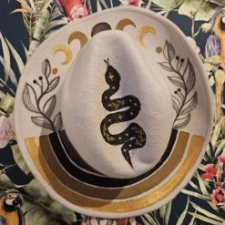 Boho Eclipse 🌙- One of a kind custom, hand painted fedora - LIMITED EDITION 3 Boho Eclipse 🌙- One of a kind custom, hand painted fedora - LIMITED EDITION 3