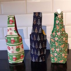 Christmas bottle gift bags