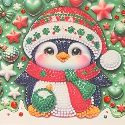 Diamond painted xmas cards
