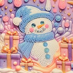 Diamond painted xmas cards