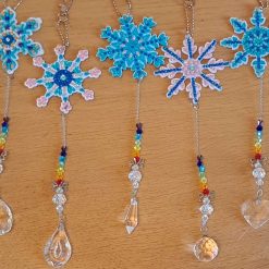 Diamond painted sun catchers