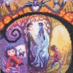 Diamond painted A nightmare before Christmas paintings 2