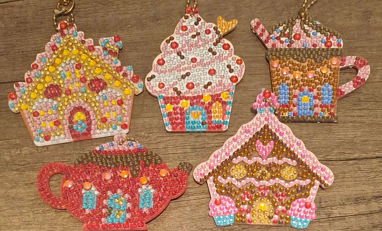 Diamond painted coasters and stand Diamond painted coasters and stand