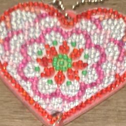 Diamond painted heart suncatchers 2 Diamond painted heart suncatchers 2
