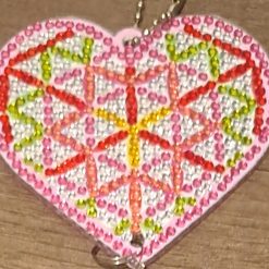 Diamond painted heart suncatchers 3 Diamond painted heart suncatchers 3