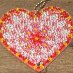 Diamond painted heart suncatchers 5 Diamond painted heart suncatchers 5