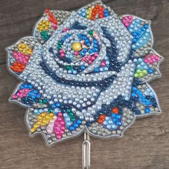 Diamond painted key holders 6 Diamond painted key holders 6