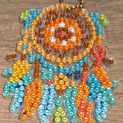 Diamond painted dream catchers keyrings 6 Diamond painted dream catchers keyrings 6