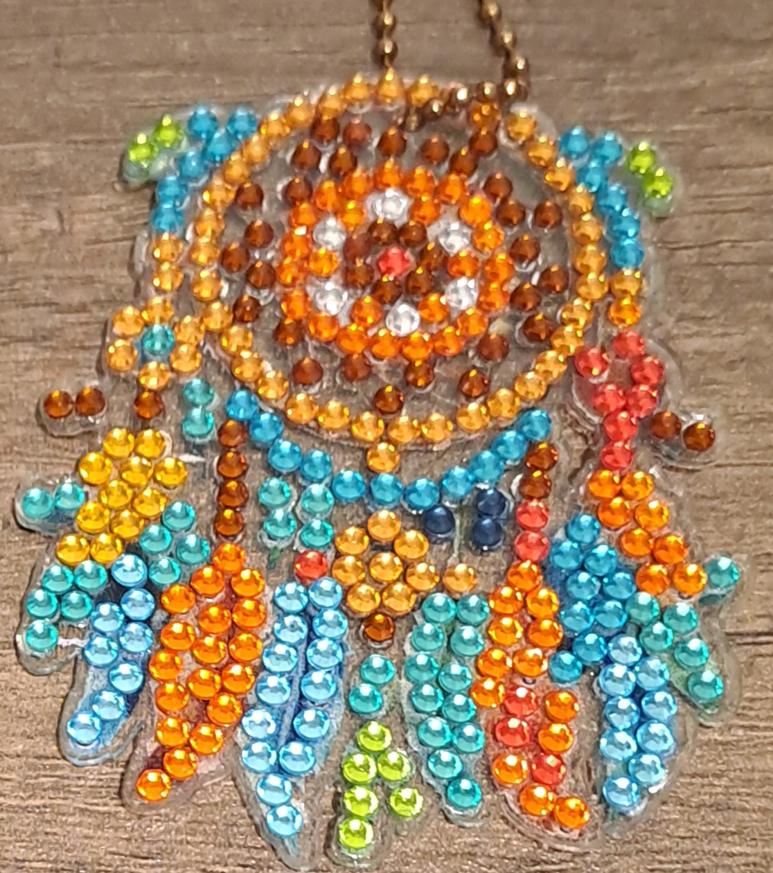 Diamond painted dream catchers keyrings Diamond painted dream catchers keyrings