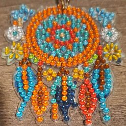 Diamond painted dream catchers keyrings 5 Diamond painted dream catchers keyrings 5
