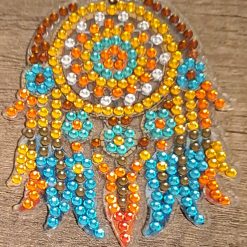 Diamond painted dream catchers keyrings 4 Diamond painted dream catchers keyrings 4