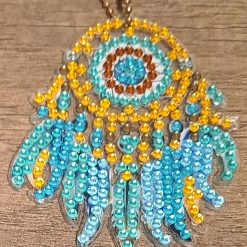 Diamond painted dream catchers keyrings 3 Diamond painted dream catchers keyrings 3