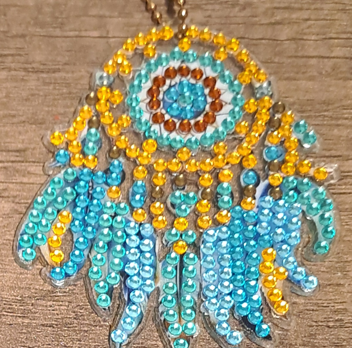 Diamond painted dream catchers keyrings Diamond painted dream catchers keyrings
