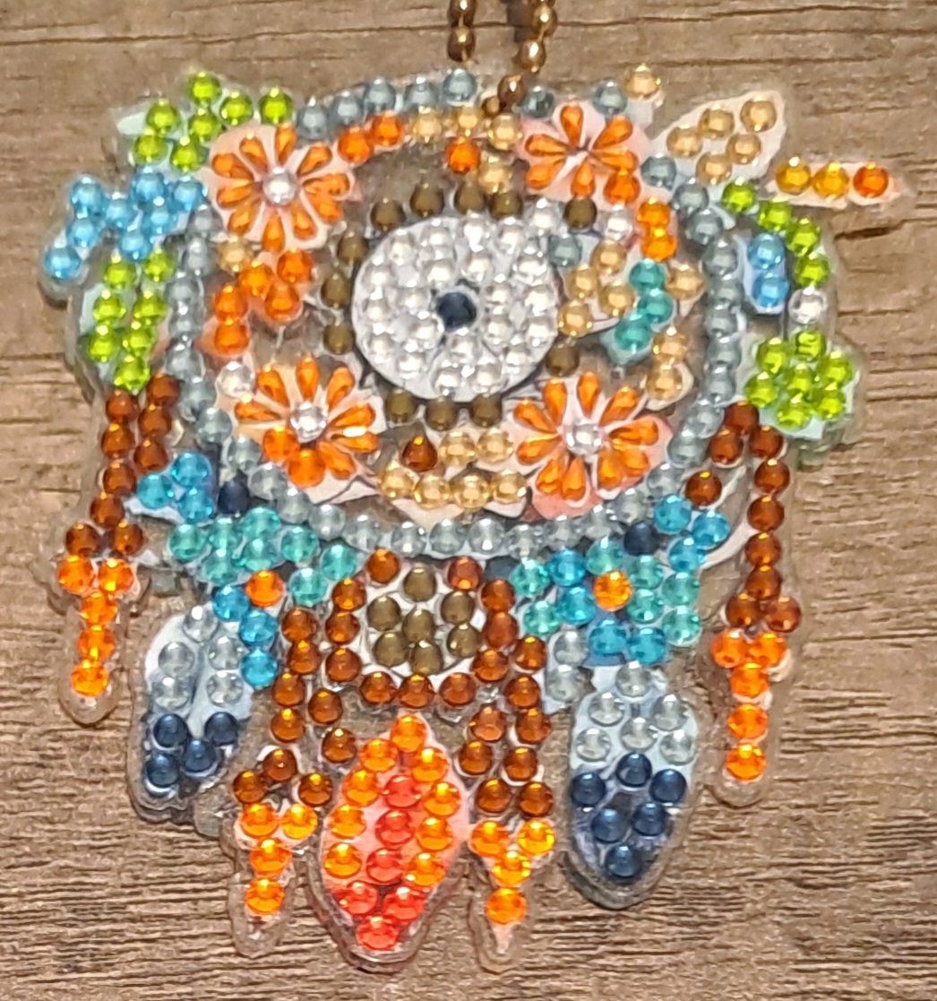 Diamond painted dream catchers keyrings Diamond painted dream catchers keyrings