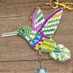 Diamond painted bird themed suncatchers 3