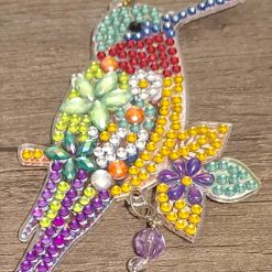 Diamond painted bird themed suncatchers 4