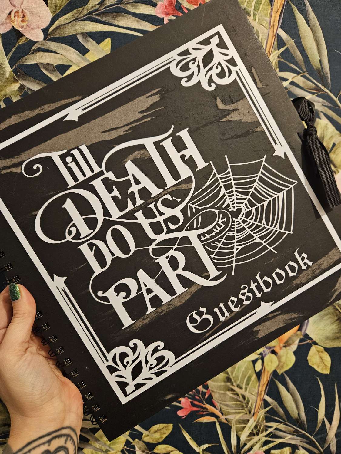 Distressed Gothic Wedding Guestbooks – 'Till death do us part' Distressed Gothic Wedding Guestbooks – 'Till death do us part'