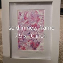 Pretty in Pink abstract fluid art