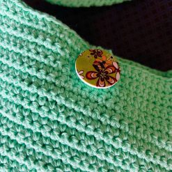 Crochet Handbag - Small - 100% Cotton - Peppermint Green 1