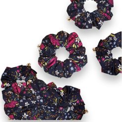 The Honey Scrunch XX Large Hair Scrunchie Midnight Rose