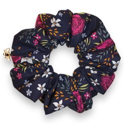 The Honey Scrunch XX Large Hair Scrunchie Midnight Rose 2