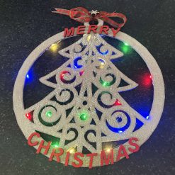 Large light up bauble sign