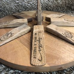Doorstop, Door Stop, Door wedge, Wooden Doorstop, solid oak. Monster engraving. Perfect for any home door. Perfect gift and keepsake. 3
