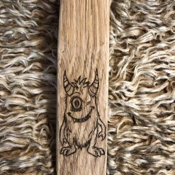Doorstop, Door Stop, Door wedge, Wooden Doorstop, solid oak. Monster engraving. Perfect for any home door. Perfect gift and keepsake. 7