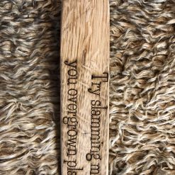 Doorstop, Door Stop, Door wedge, Wooden Doorstop, solid oak. Monster engraving. Perfect for any home door. Perfect gift and keepsake. 3