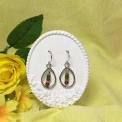 Sterling silver Oval Hoop Earrings