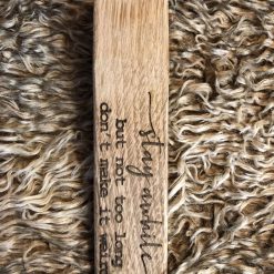 Doorstop, Door Stop, Door wedge, Wooden Doorstop, solid oak. Monster engraving. Perfect for any home door. Perfect gift and keepsake. 16