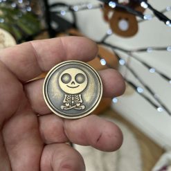 EDC coin Zen Skull Memento Mori