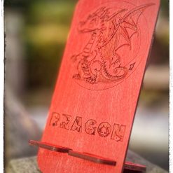 children's phone stand, kids tablet stand, flatpack, unique DRAGON design.