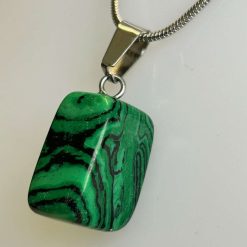 Pendant - Malachite Polished 1 Pendant - Malachite Polished 2