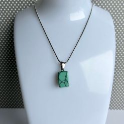 Pendant - Turquoise Block Polished