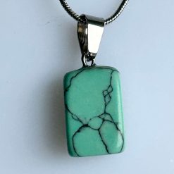 Pendant - Turquoise Block Polished 3