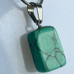 Pendant - Turquoise Block Polished 2