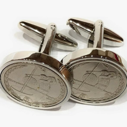 Premium Golfing Cufflinks for the keen golfer made from real coins - Novelty golf cufflinks for the golf player, Individual Sports hole in one golf ball cufflinks