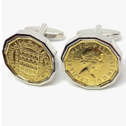 Premium 1965 Lucky Threepence cufflinks for a 60th Birthday cufflinks HT SLV in 2025