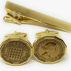 Premium 1965 Lucky Threepence cufflinks for a 60th Birthday cufflinks GLD in 2025