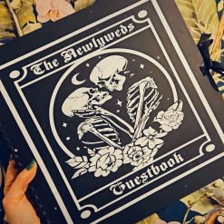 Gothic Wedding Guestbooks – 'The newlyweds' tarot style 1 Gothic Wedding Guestbooks – 'The newlyweds' tarot style 1