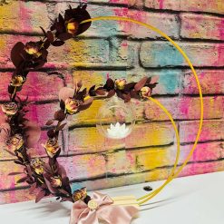 Eternal flowers hoop centerpiece