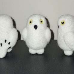 Wild Woolley Friends - Snowy Owl Sculpture