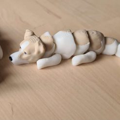 Keyring - Jack Russell Terrier - White & Tan