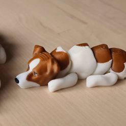 Keyring - Jack Russell Terrier - White & Brown