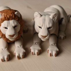 Articulated Lion and Lioness Set