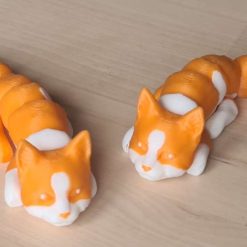 Keyring - Orange and White Cat