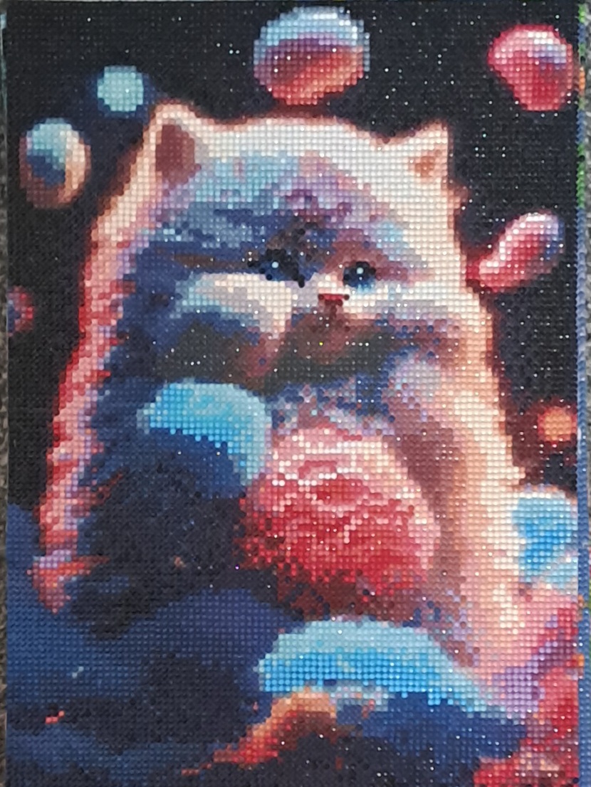 Diamond painted animal/ pet 25 by 35cm paintings Diamond painted animal/ pet 25 by 35cm paintings