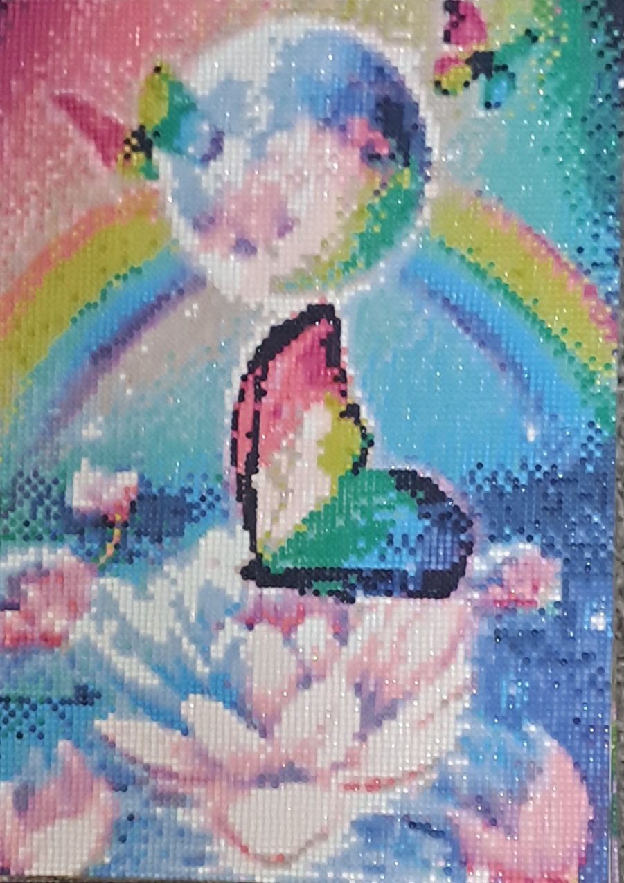 Diamond painted animal/ pet 25 by 35cm paintings Diamond painted animal/ pet 25 by 35cm paintings