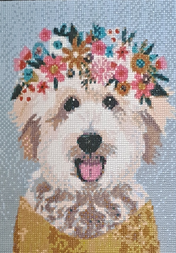 Diamond painted animal/ pet 25 by 35cm paintings Diamond painted animal/ pet 25 by 35cm paintings